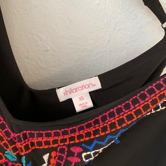 Front Ruffle Embroidered Dress - Picture 6 of 7